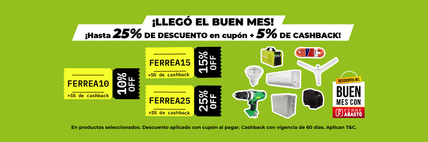 banner web buen fin 2025 cashback descuentos ferreteria tienda en linea ferreabasto