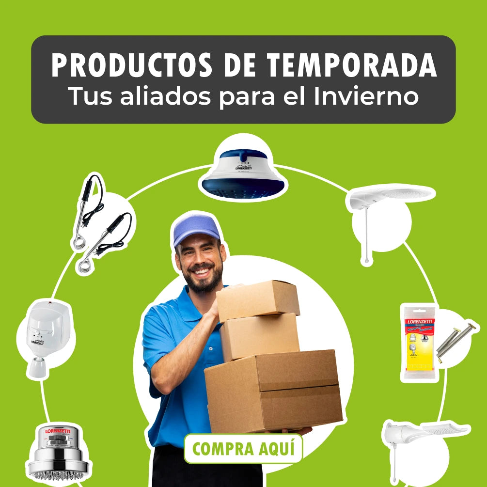 banner web productos temporada invierno ferreteria en linea regaderas electricas