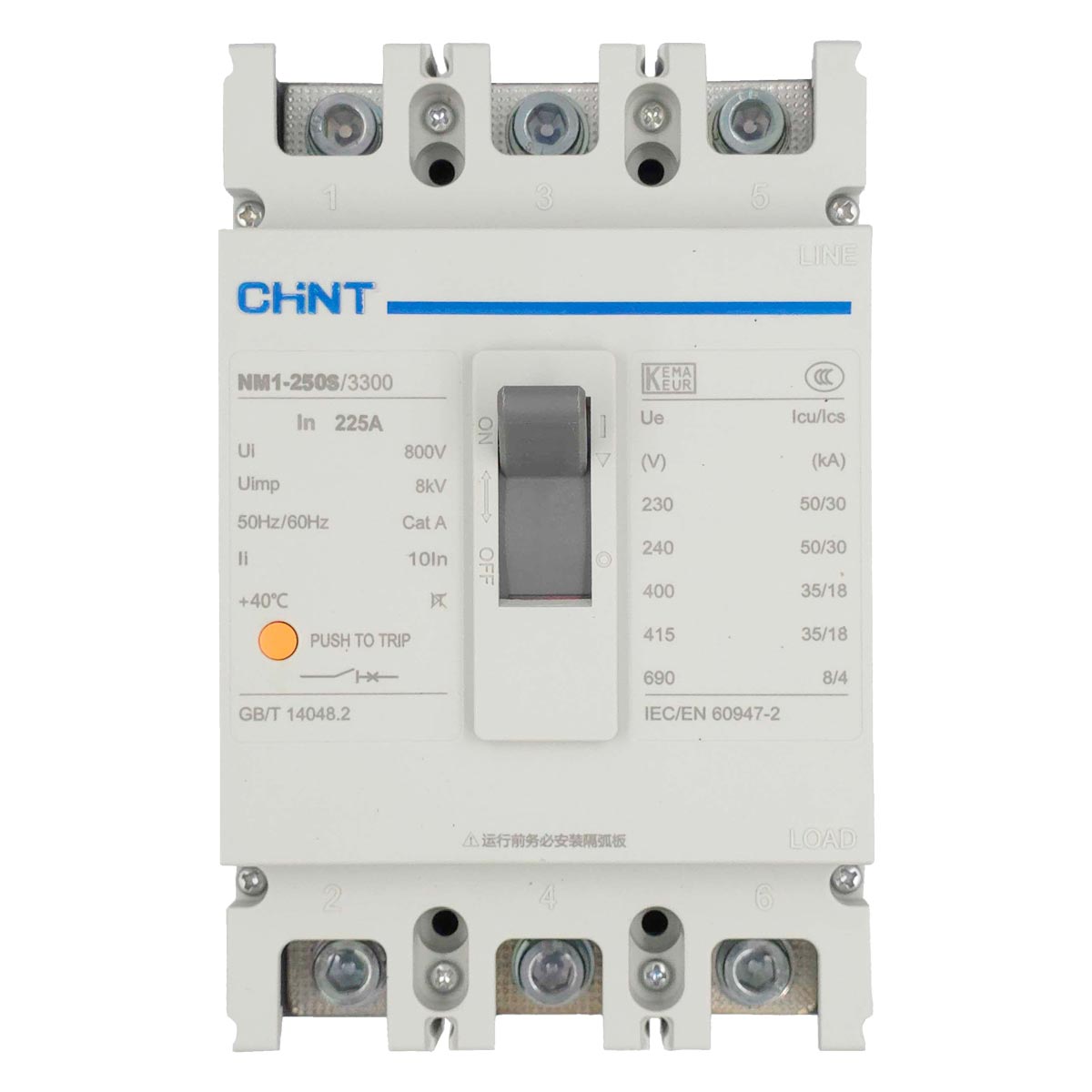 Interruptor Termomagnetico Caja Moldeada NM1 3 Polos 225A