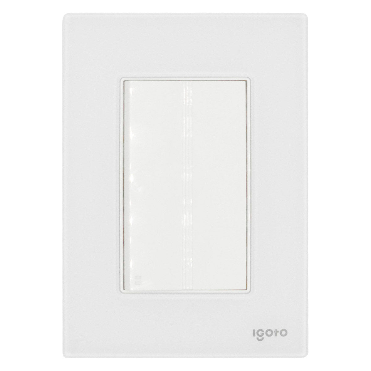 Placa Armada Cristal Con 1 Apagador Escalera De 3 Modulos Blanco Igoto IGOTO Ferreabasto
