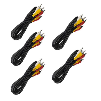 Cable De Audio 3 Plug – 3 Plug 1.8 Metros 5Pzs