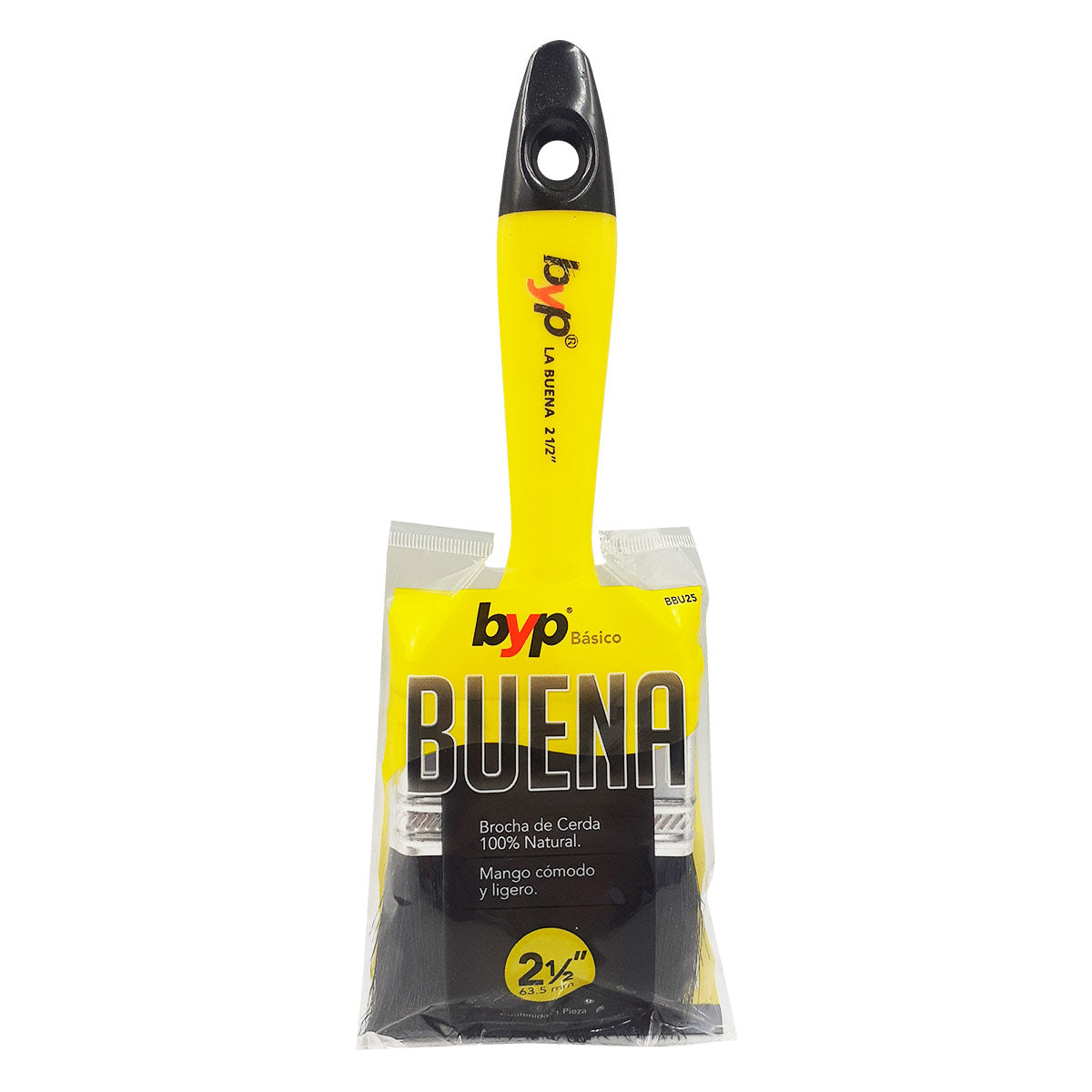 Brocha La Buena 2 1/2'' Cerda Natural Economica Byp 4 Piezas Ferreabasto Ferreabasto