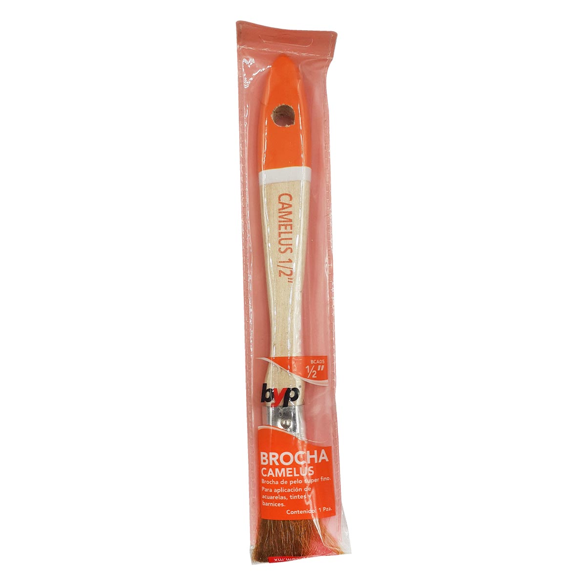 6 Pzs Brocha Camelus Pelo Extra Fino Barniz Acuarela 1/2" Ferreabasto Ferreabasto