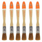 6 Pzs Brocha Camelus Pelo Extra Fino Barniz Acuarela 1/2" Ferreabasto Ferreabasto