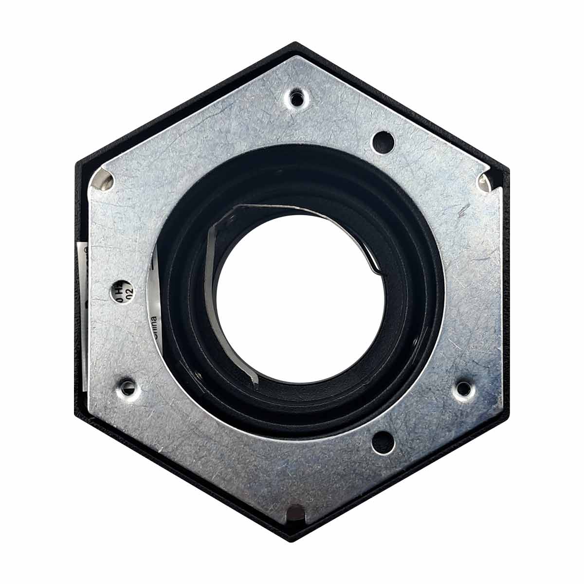 Lampara Sobreponer Negro Hexa M Con Iman Base Gu10 Y Mr16