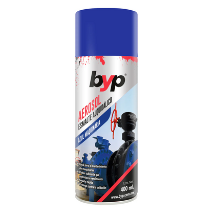 PINTURA AZUL MAQUINARIA 400ML BYP BROCHAS Y PRODUCTOS S de RL de CV Ferreabasto