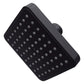 Regadera Cuadrada De ABS 4" Acabado Negro Roalflux