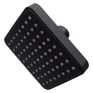 Regadera Cuadrada De ABS 4" Acabado Negro Roalflux