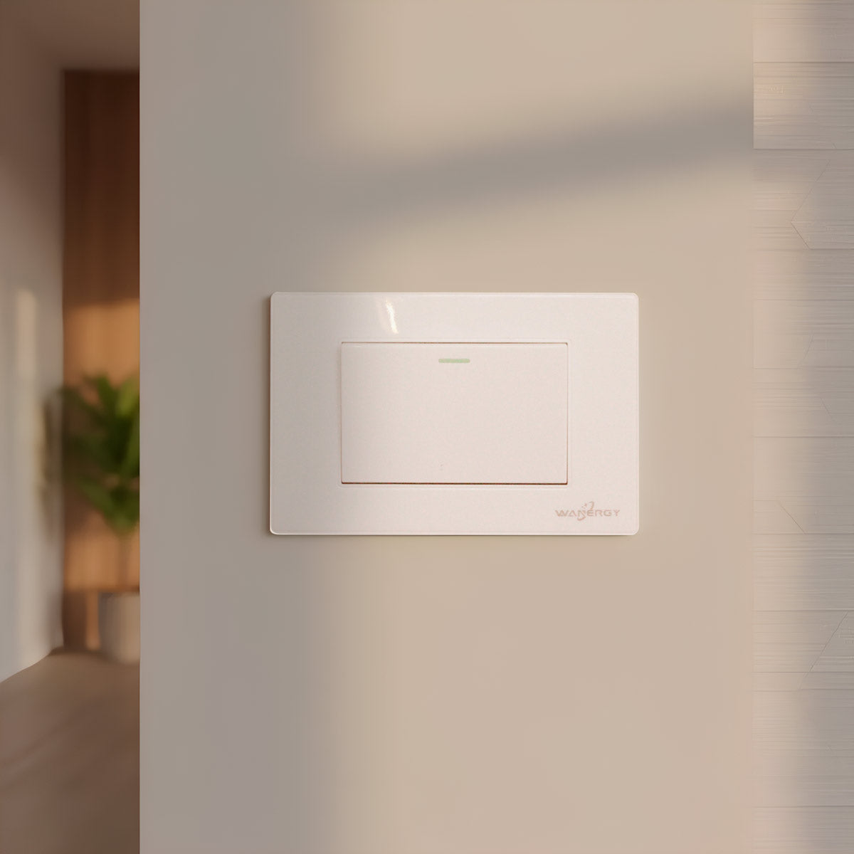 Placa Armada Con 1 Apagador Sencillo De 3 Modulos Blanco WANERGY Ferreabasto