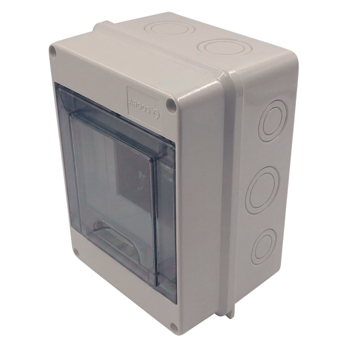 Caja Sobreponer Riel Policarbonato 4-5 Ventanas 240V 100A 60Hz