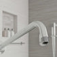 Brazo Redondo Cromado Para Regadera 50 CM Con Chapeton Roalflux
