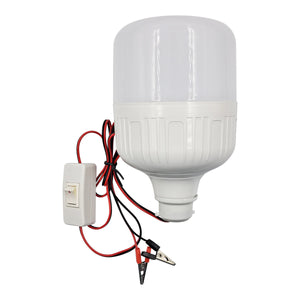 Foco Led Bulbo Para Auto Con Pinzas Caiman Tipo T 24W 4000K