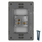 Placa Armada Con 1 Apagador Escalera De 3 Modulos Acero Inox