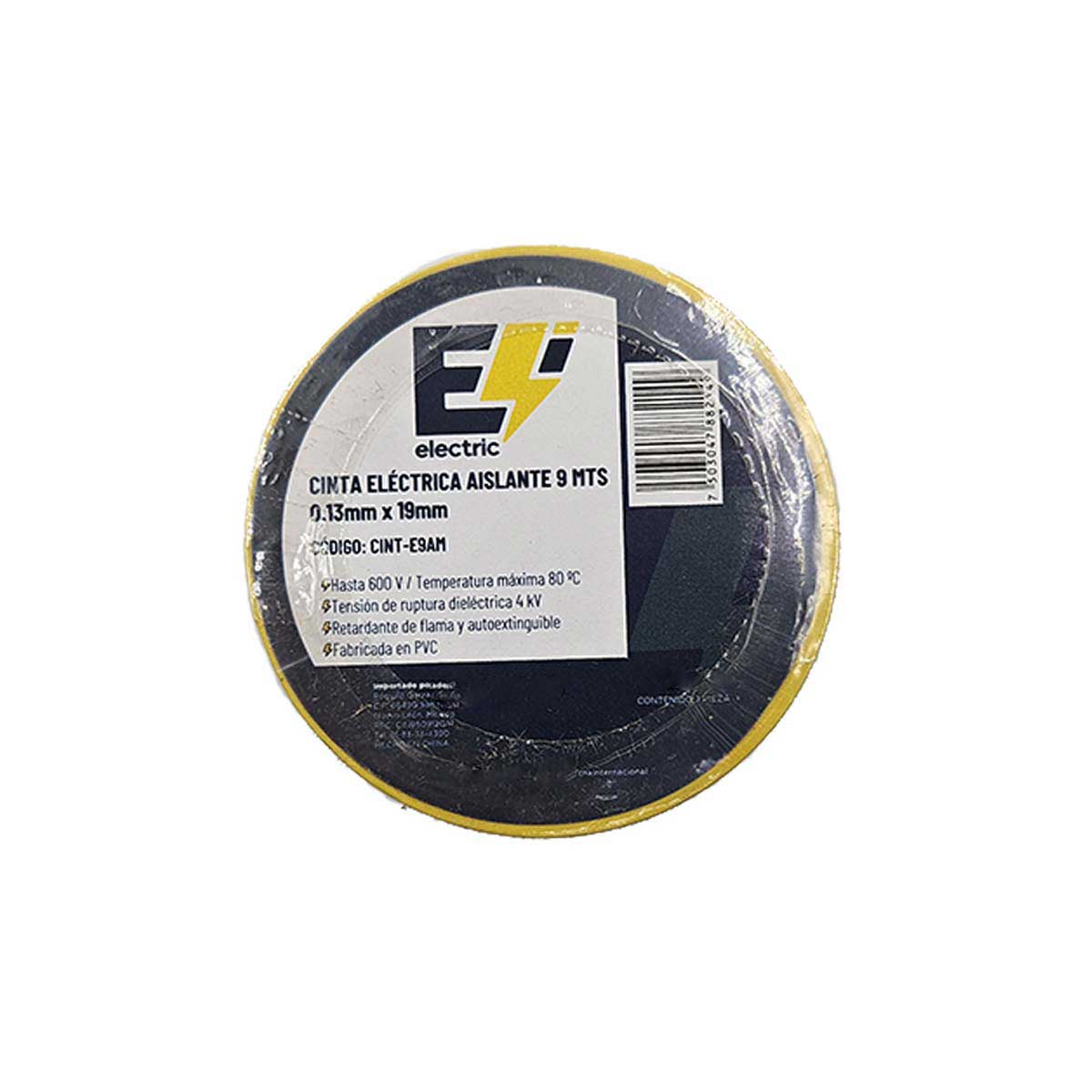 Cinta Aislante Electrica 9 Mts .13MM x 19MM Color Amarillo CNX CNX Ferreabasto