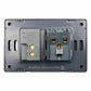 Placa Armada Contacto Aterrizado Entrada USB Acero Inox