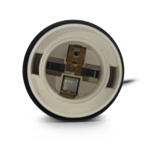 Socket Luminario Led Chiara Colgante Para Foco 15W E27 Negro