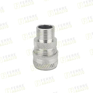 Conector Glandula Aluminio Macho 1/2" Entrada De Cable 1/4 A 3/8"