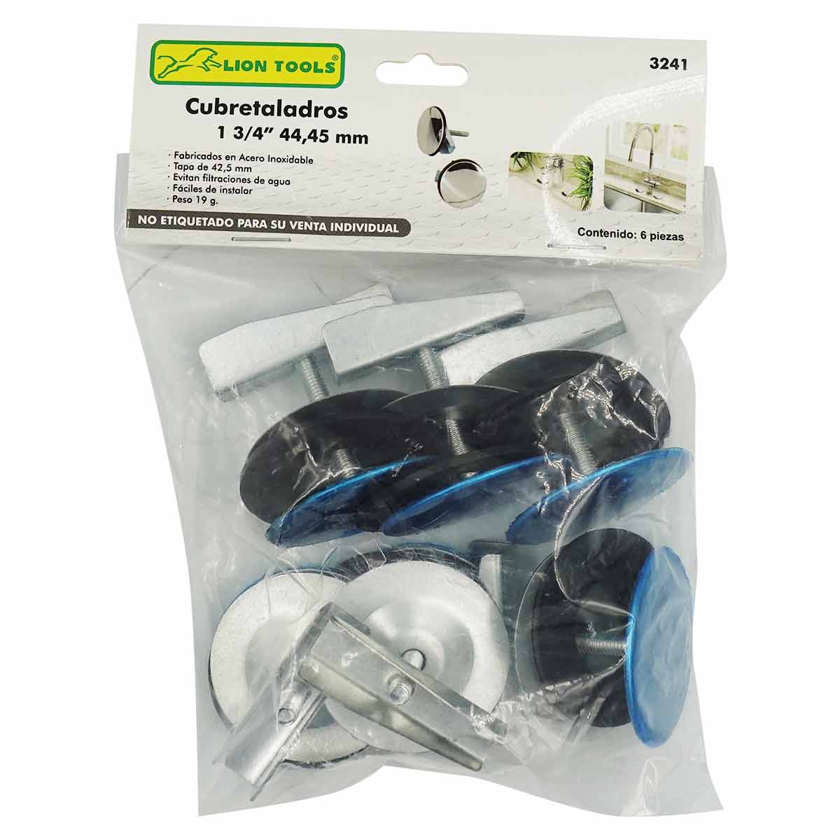Cubre Taladros Tarja Tapa Fregadero Acero Inox 1 3/4 Pulg