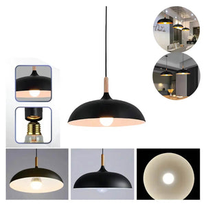 Lampara Luminario Led Colgante Metalico Decorativo E27 1.2M