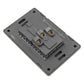 Placa Armada Contacto Duplex De 1.5 Modulos Acero Inox