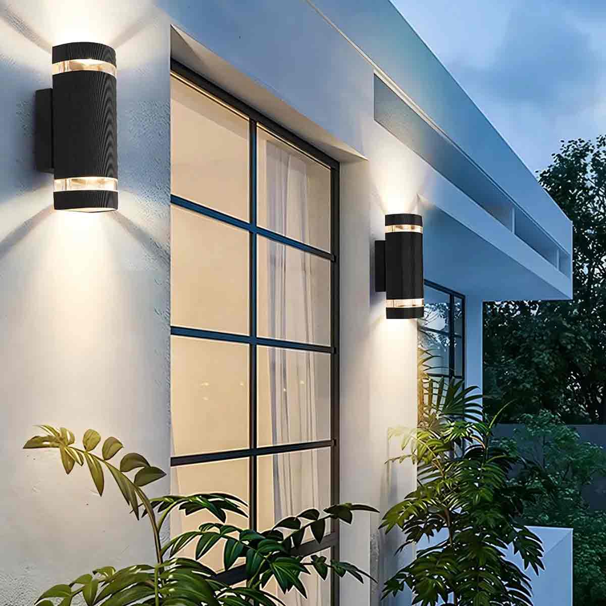 Lampara Luminario Led Arbotante De Pared Color Negro 13W
