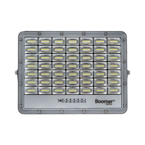 Reflector Led Solar Exterior 100W 6500K Luz Fria Negro