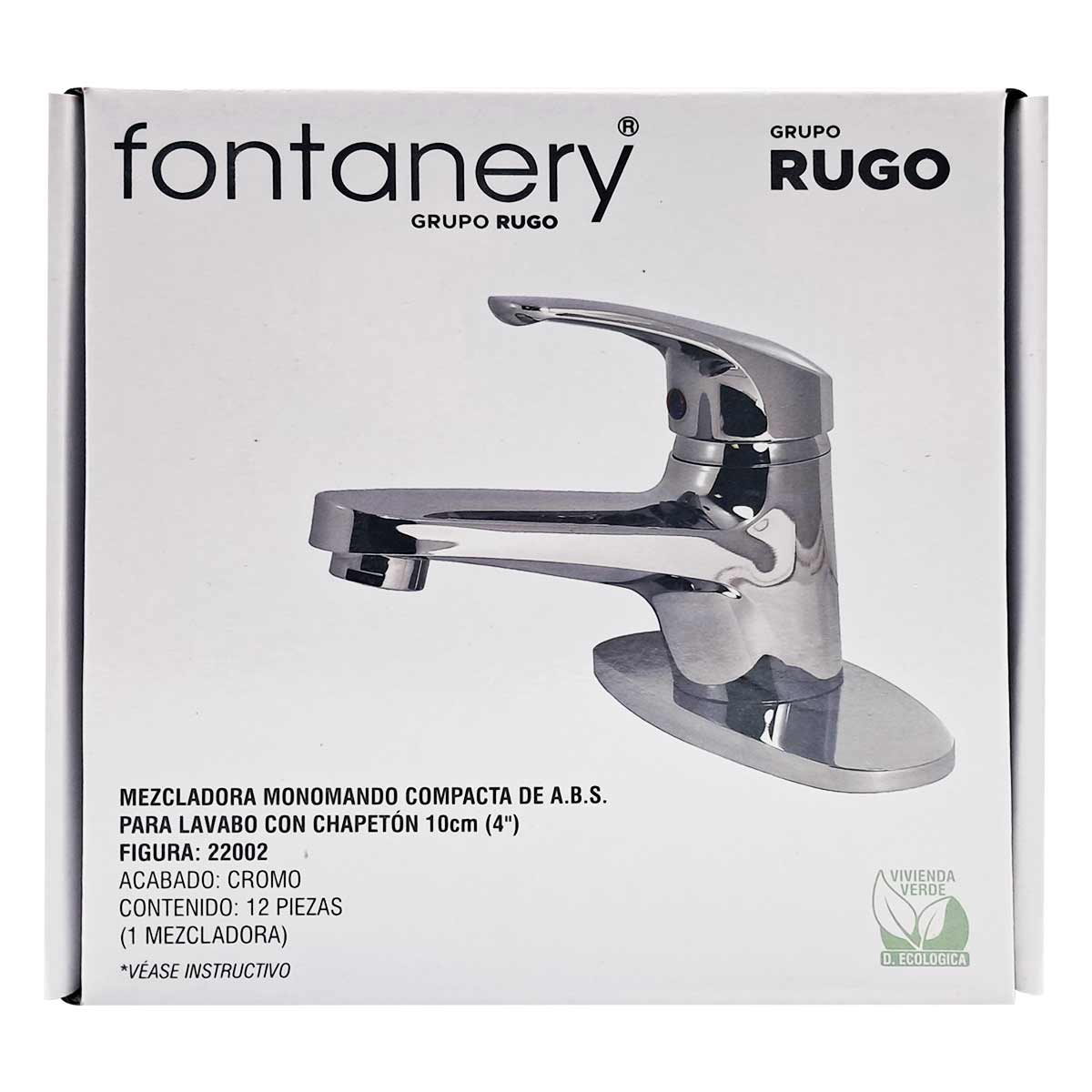 Mezcladora Monomando ABS Lavabo Cromo Fontanery