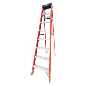 Escalera Tijera De Fibra De Vidrio Tipo II 175 Kg 7 Escalones