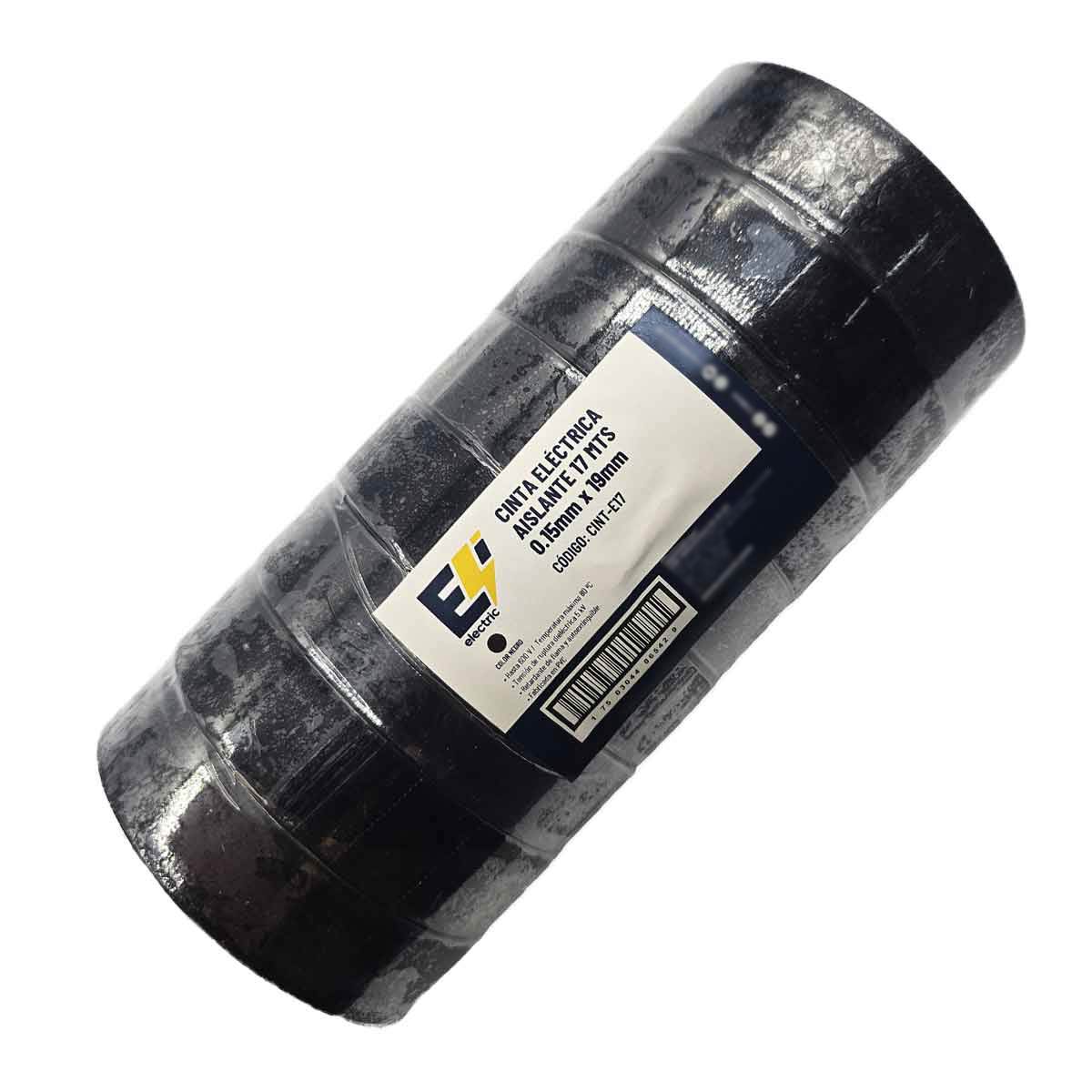 240 Pzs Cinta Aislante Electrica 19MM x 17M Color Negro CNX Ferreabasto Ferreabasto