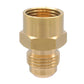 5 Pzs Niple Campana Conexion De Laton Para Gas 3/8" X 3/8" Ferreabasto Ferreabasto
