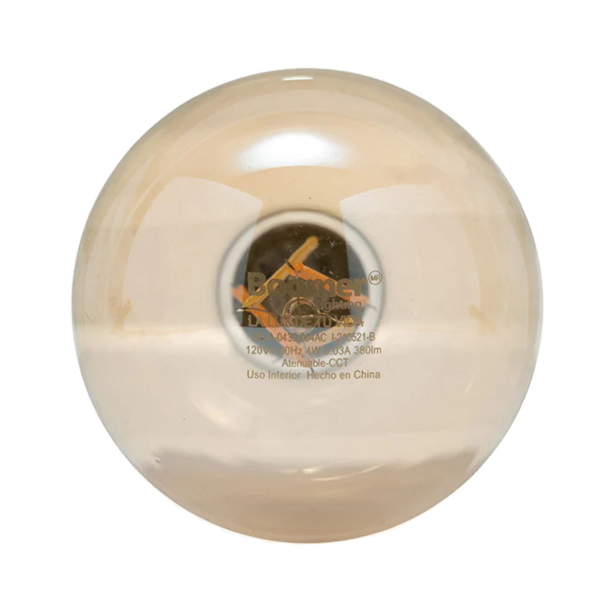 Foco Edison Vintage Retro Globo Led 4W G80 Dimeable Ambar