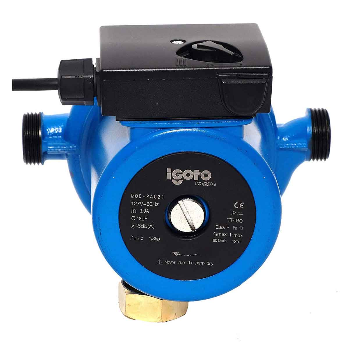 Bomba Presurizador Automatico 1/3Hp 245W 2 Servicios Igoto IGOTO PUMPS Ferreabasto