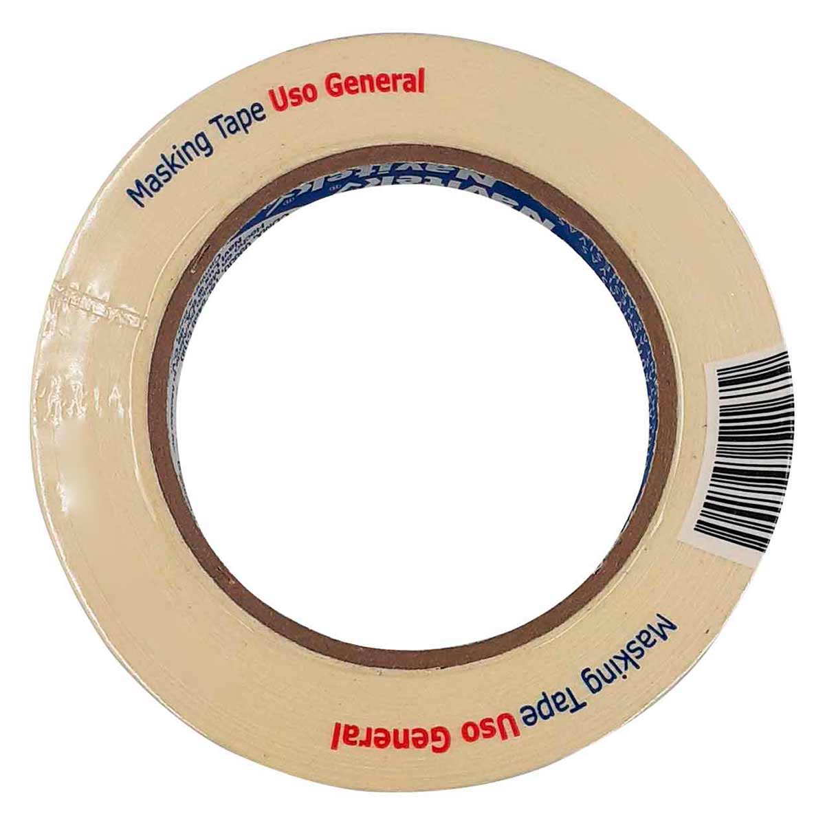 Masking Tape Uso General 125 12mm x 50m Natural Navitek NAVITEK Ferreabasto