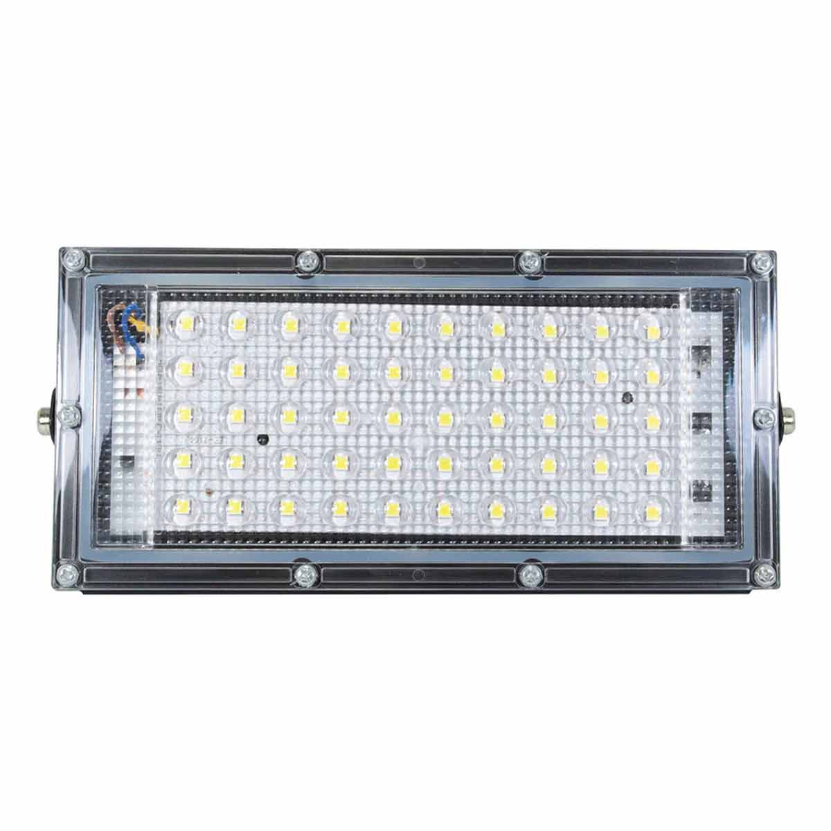 Lampara Reflector Led 50W Ultra Slim Exterior Negro