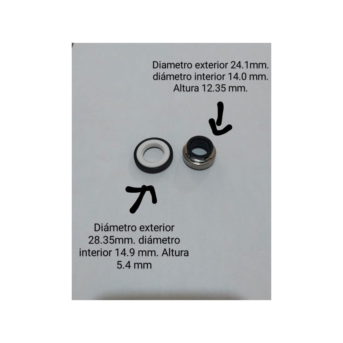 Sello Mecanico Para Bomba Centrifuga 1HP y 3/4HP