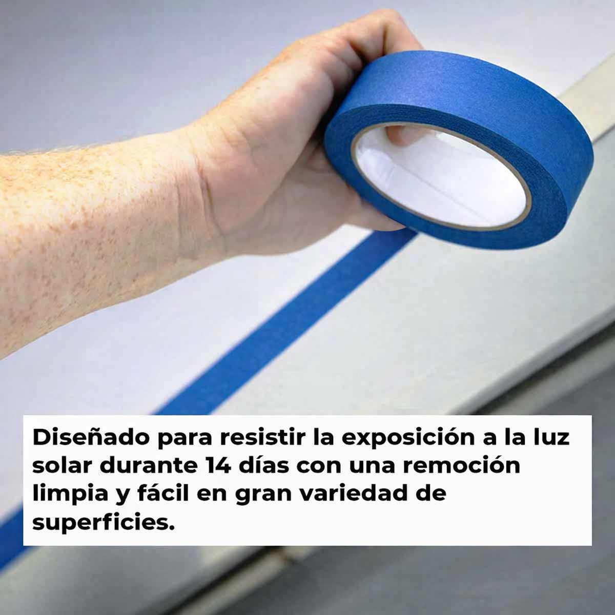 Masking Tape Azul 14 Dias 140 Para Pintar 12mm x 50m NAVITEK Ferreabasto