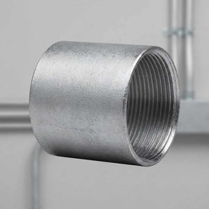 Cople De Acero Galvanizado Para Tubo Rigido 1 Pulgada
