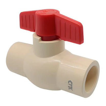 Valvula Esferica De 1/2 Pulgada CPVC C/ Palanca Para Cementar