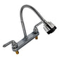 Llave Mezcladora Para Fregadero Cuello Flexible Cromado