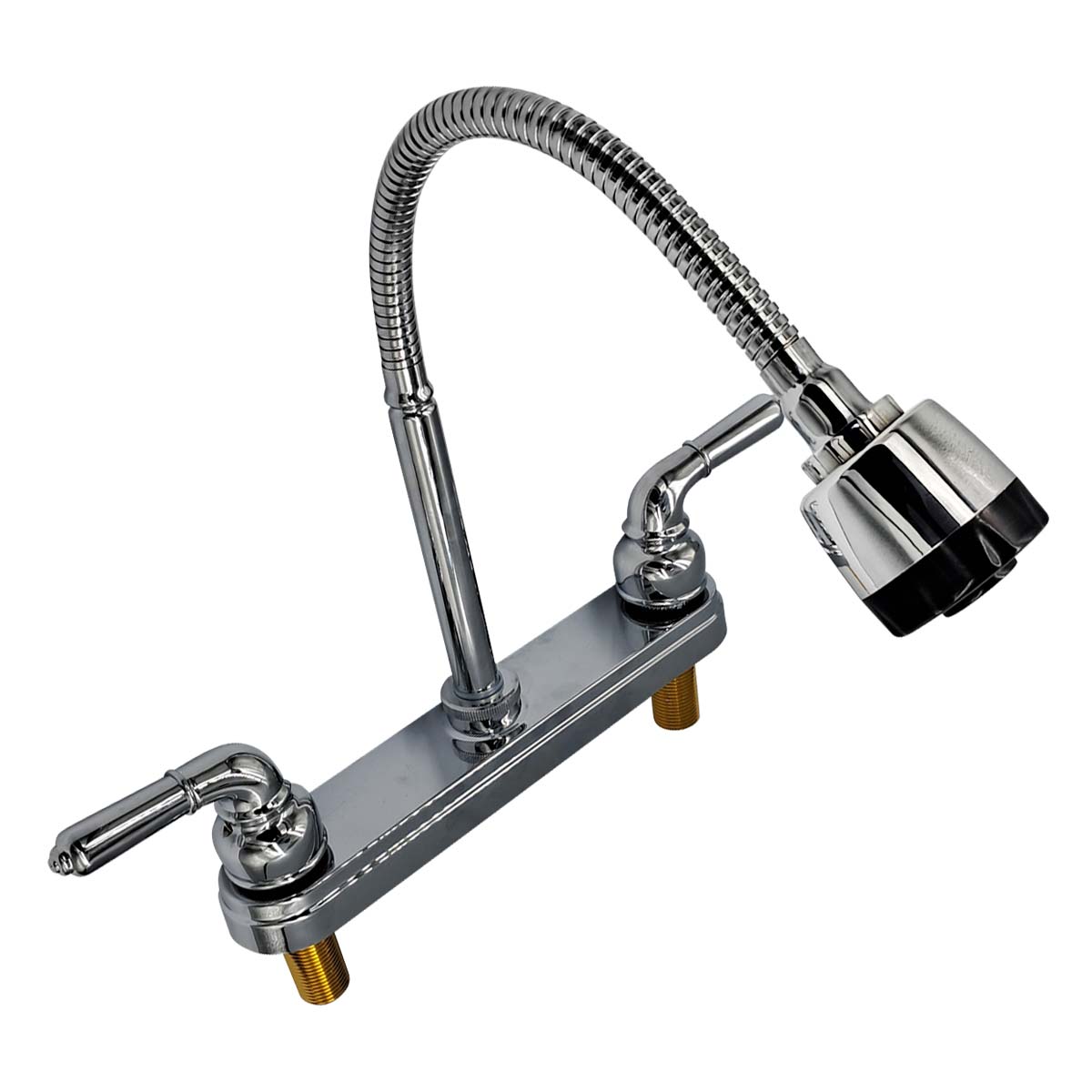 Llave Mezcladora Para Fregadero Cuello Flexible Cromado