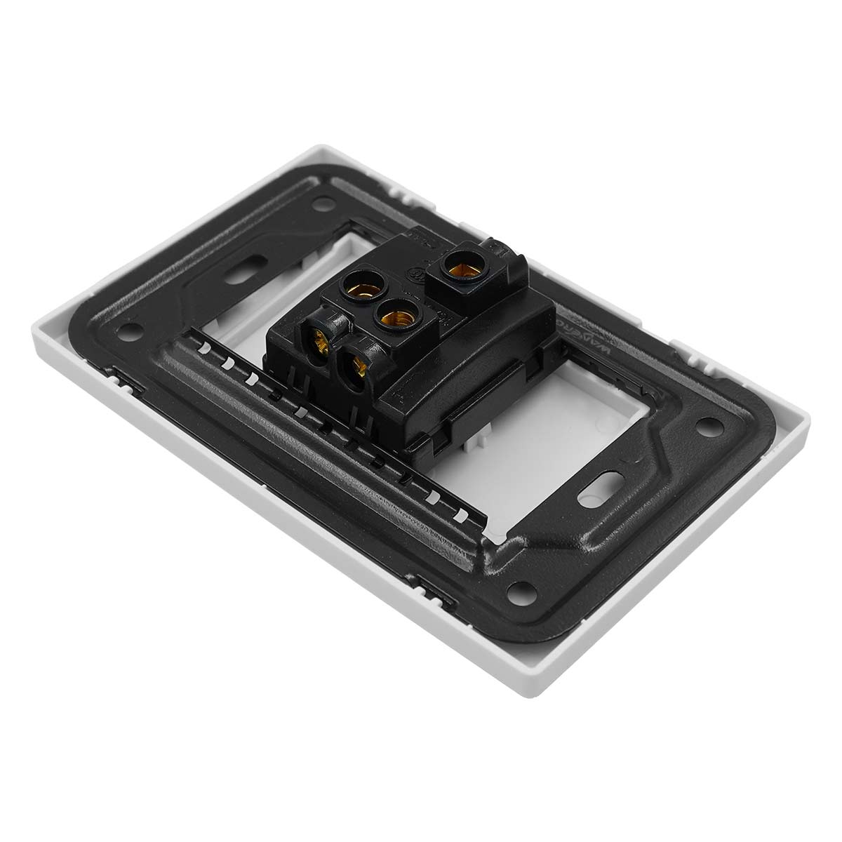 Placa Armada Con 1 Apagador Escalera de 3 Modulos Blanco WANERGY Ferreabasto