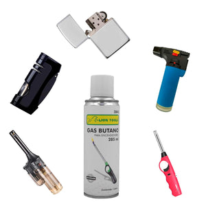 Gas Butano Para Rellenar Encendedores Incluye Boquillas 285Ml Lion Tools