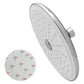 Regadera Push Redonda De 8" Cuerpo ABS Autolimpiable Roalflux