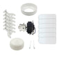 Ventilador de Techo Blanco Con Lampara Benelux EV1078 Menorca 75 Cm 60W BENELUX Ferreabasto