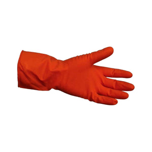 Guante Hule Latex Multiusos Clasico Rojo No.8 Talla Mediana