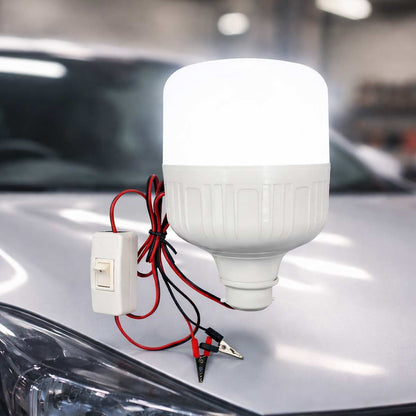 Foco Led Bulbo Para Auto Con Pinzas Caiman Tipo T 24W 4000K