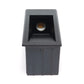 Luminario Led Empotrable Negro Alba RV Exterior 3W Luz Calida