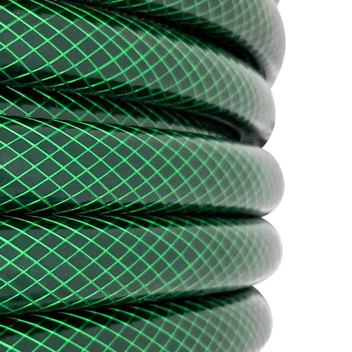 Manguera Reforzada 3 Capas Rollo 50m 3/4 Pulg Verde