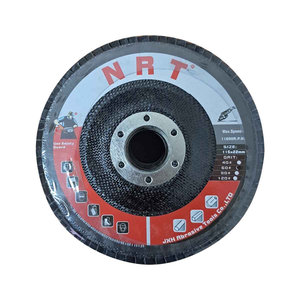 Disco Laminado Para Desbaste Y Pulido 4 1/2 x 7/8 Pulgadas Grano 60 NRT 10 Pzs