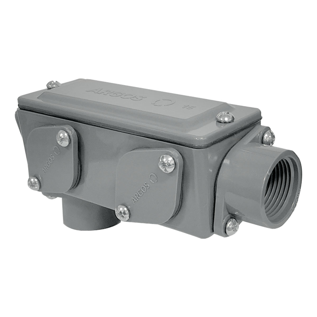 Condulet Multiforma No Metalico 1 Pulgada Gris Argos